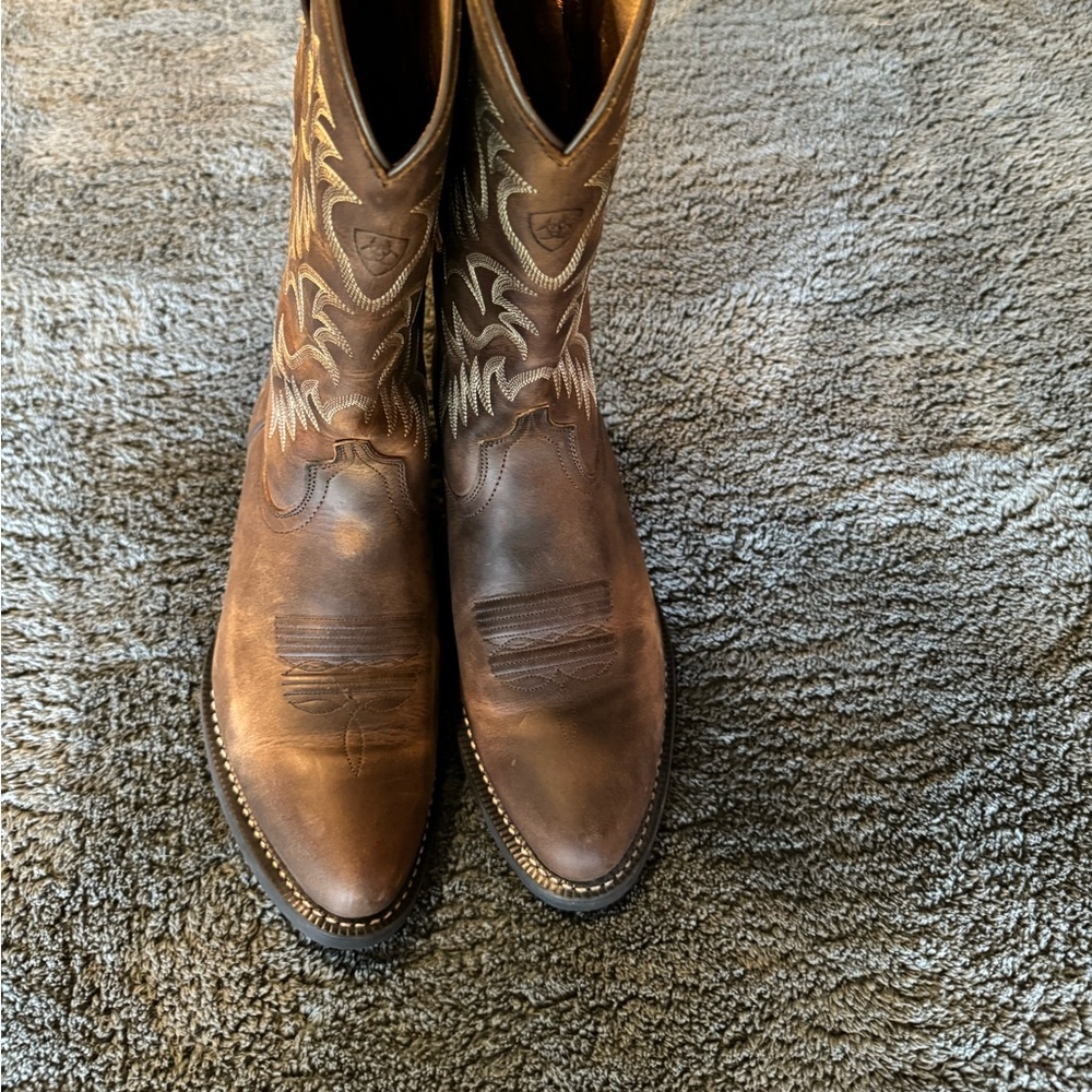 Mens, Ariat boots, size 9D.